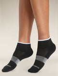 Women’s Merino Multisport Light Mini Socks Black/Snow - 4