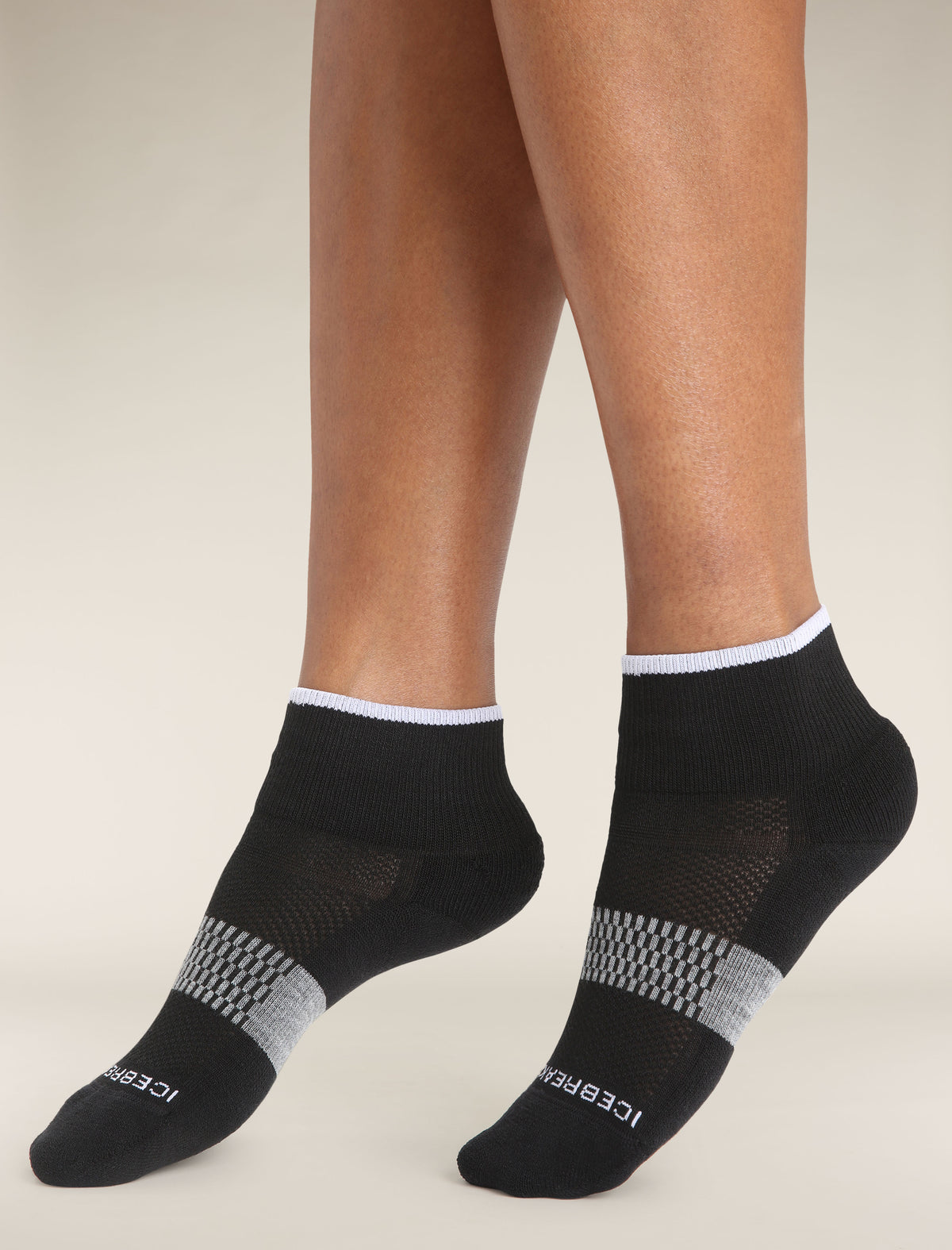 Women’s Merino Multisport Light Mini Socks Black/Snow - 4