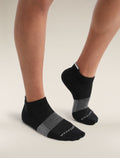 Women’s Merino Multisport Light Micro Socks Black/Snow - 3