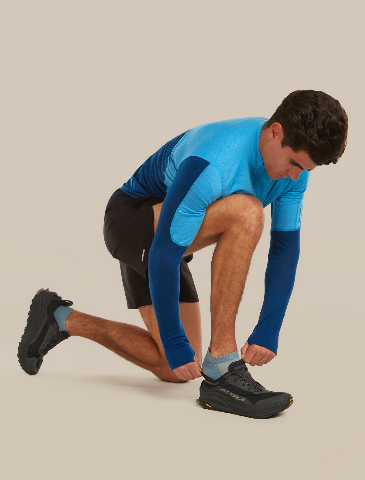 Men’s Merino Multisport Light Micro Flint blue/Cumin/Porcini - 4