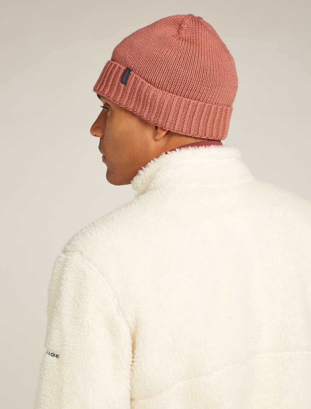 Unisex Vela Cuff Beanie Cedar Wood - 4