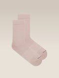 Women’s Merino Lifestyle Fine Gauge Crew Pink quartz - 1