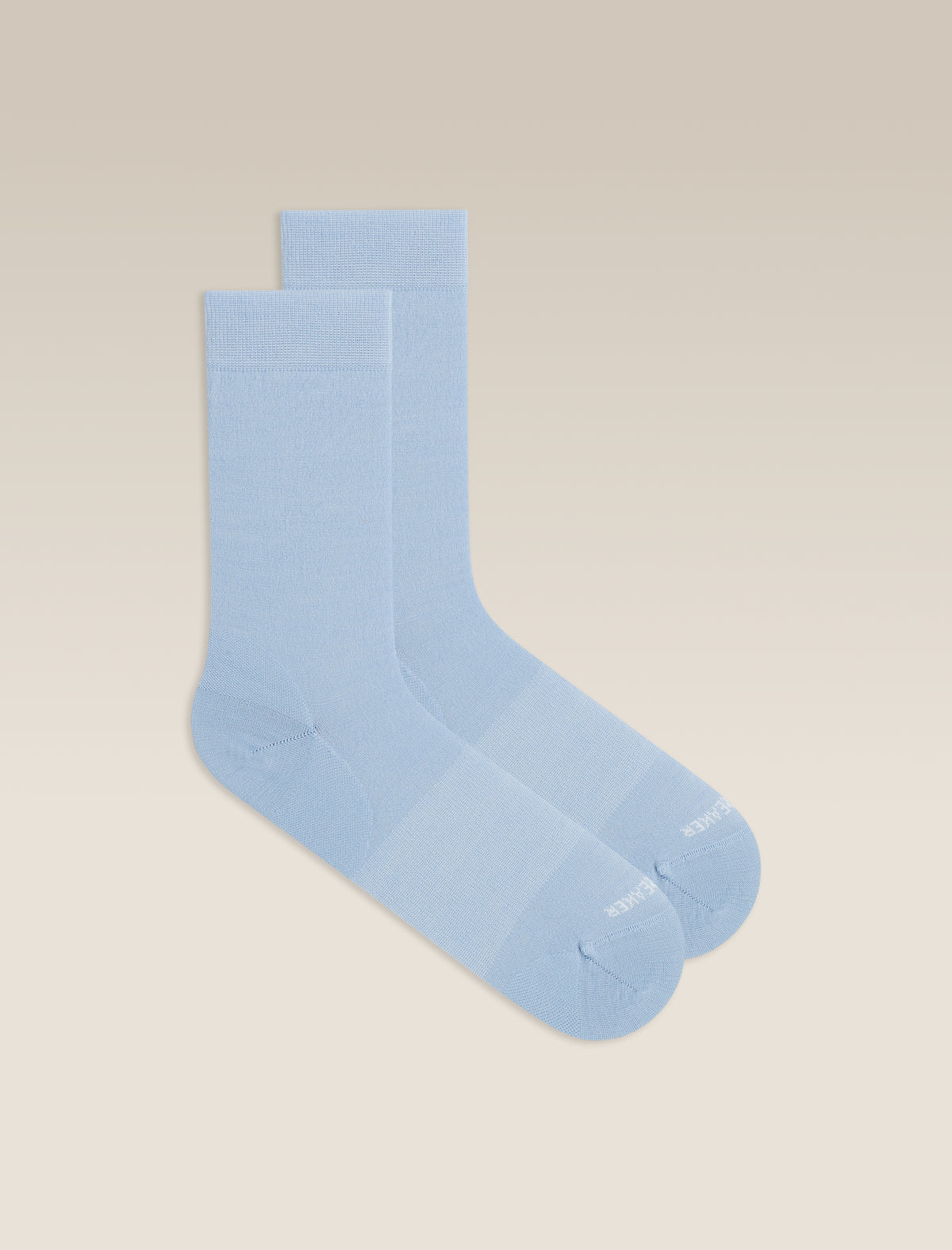 Women's Merino Lifestyle Fine Gauge Crew Socks Zinc Blue - 1