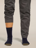 Women’s Merino Lifestyle Fine Gauge Crew Socks Midnight Navy/Loden - 4