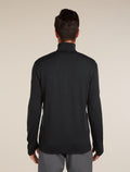 Men’s Merino 300 Original Long Sleeve Half Zip Top Black - 2