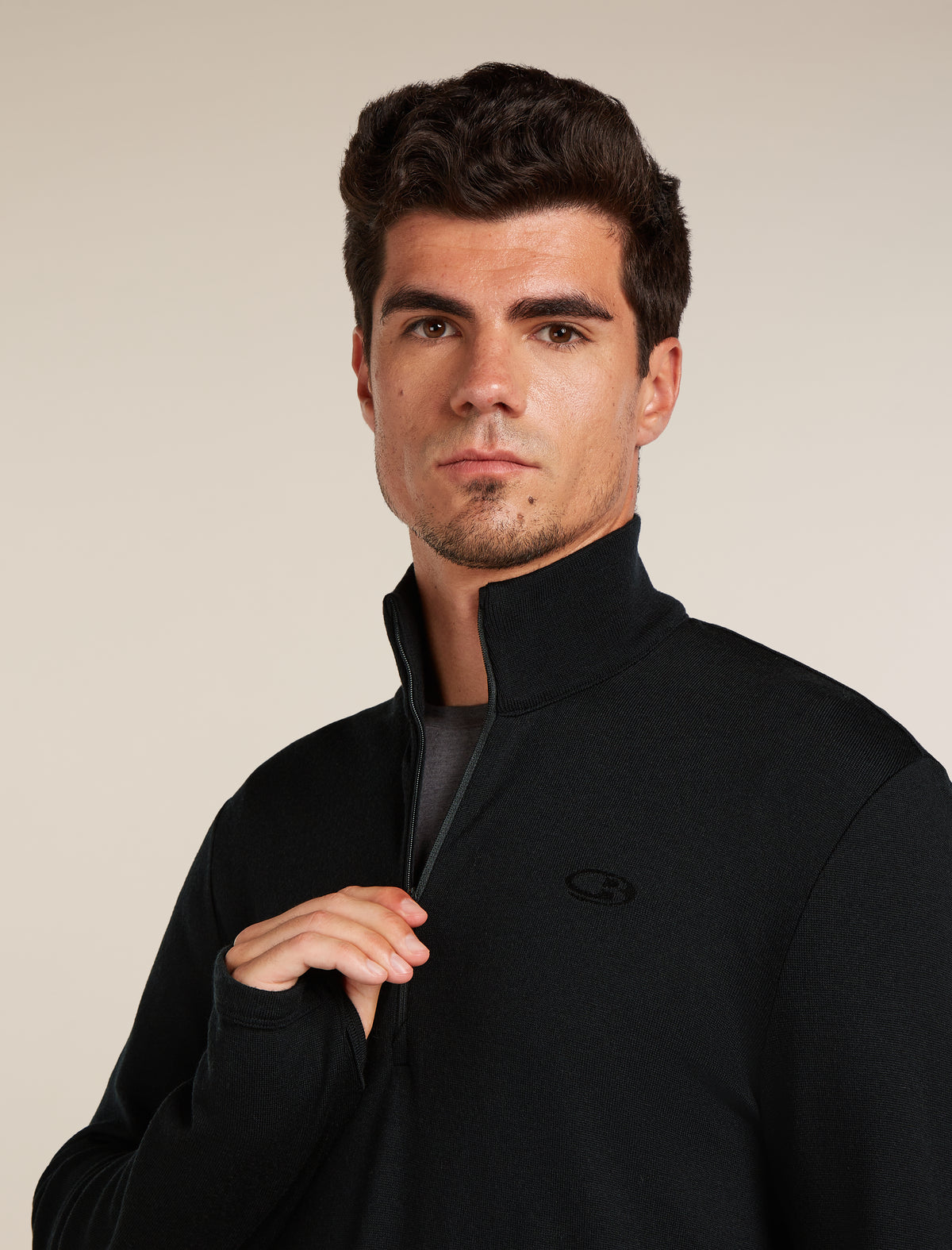 Men’s Merino 300 Original Long Sleeve Half Zip Top Black - 5
