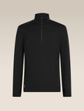 Men’s Merino 300 Original Long Sleeve Half Zip Top Black - 7