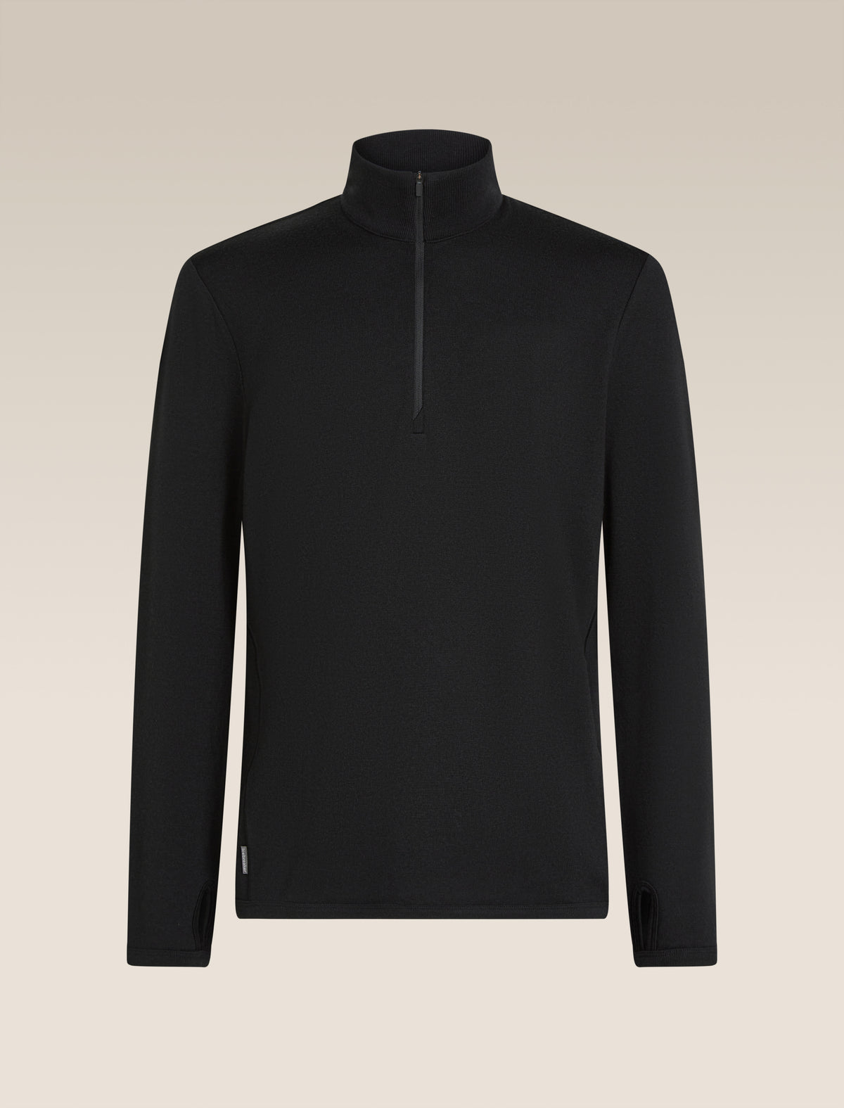 Men’s Merino 300 Original Long Sleeve Half Zip Top Black - 7