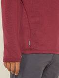 Men’s Merino 300 Original Long Sleeve Half Zip Top Port - 8