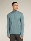 Merino 300 Original Long Sleeve Half Zip Top Blue ash - 1