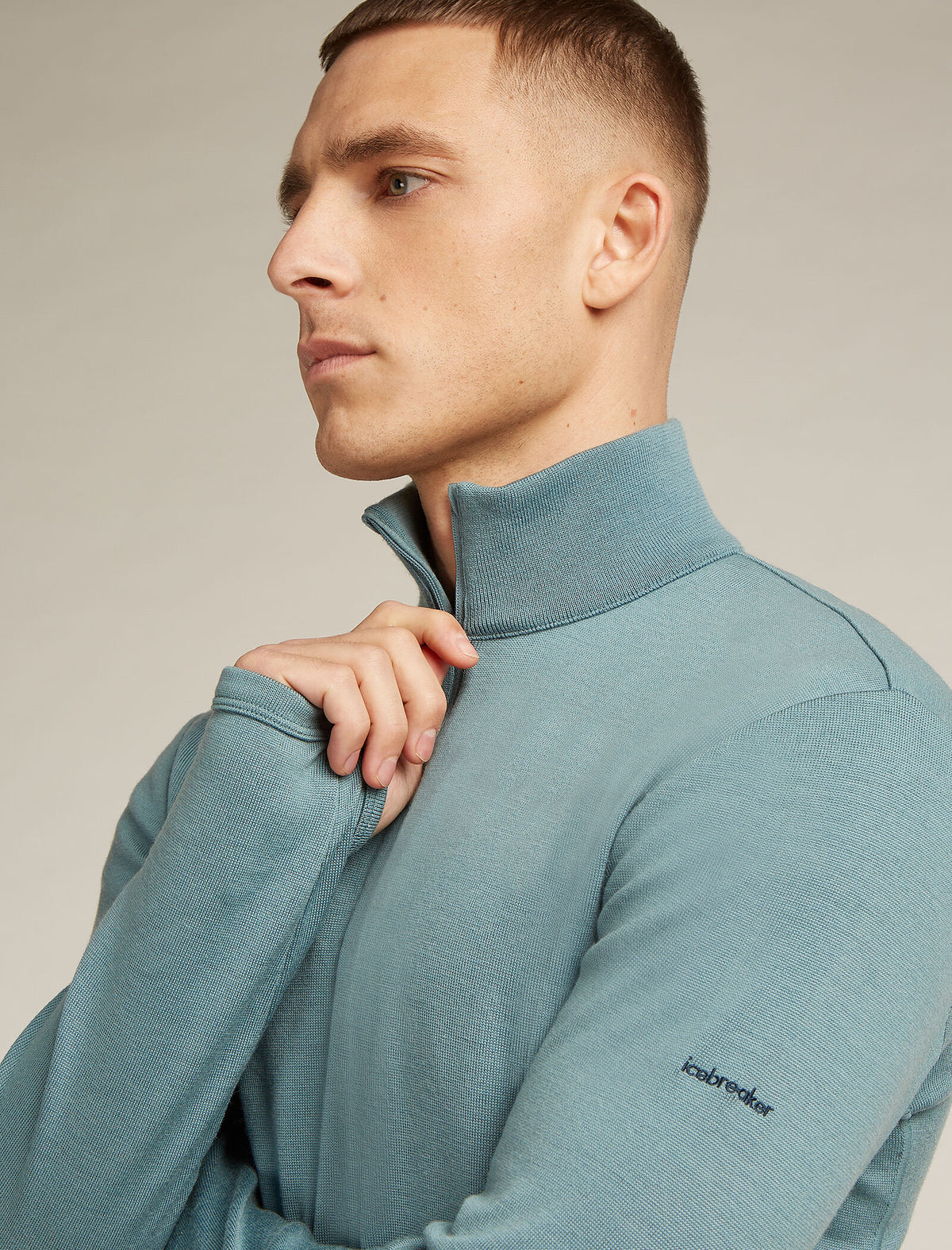 Merino 300 Original Long Sleeve Half Zip Top Blue ash - 6