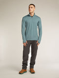 Merino 300 Original Long Sleeve Half Zip Top Blue ash - 3