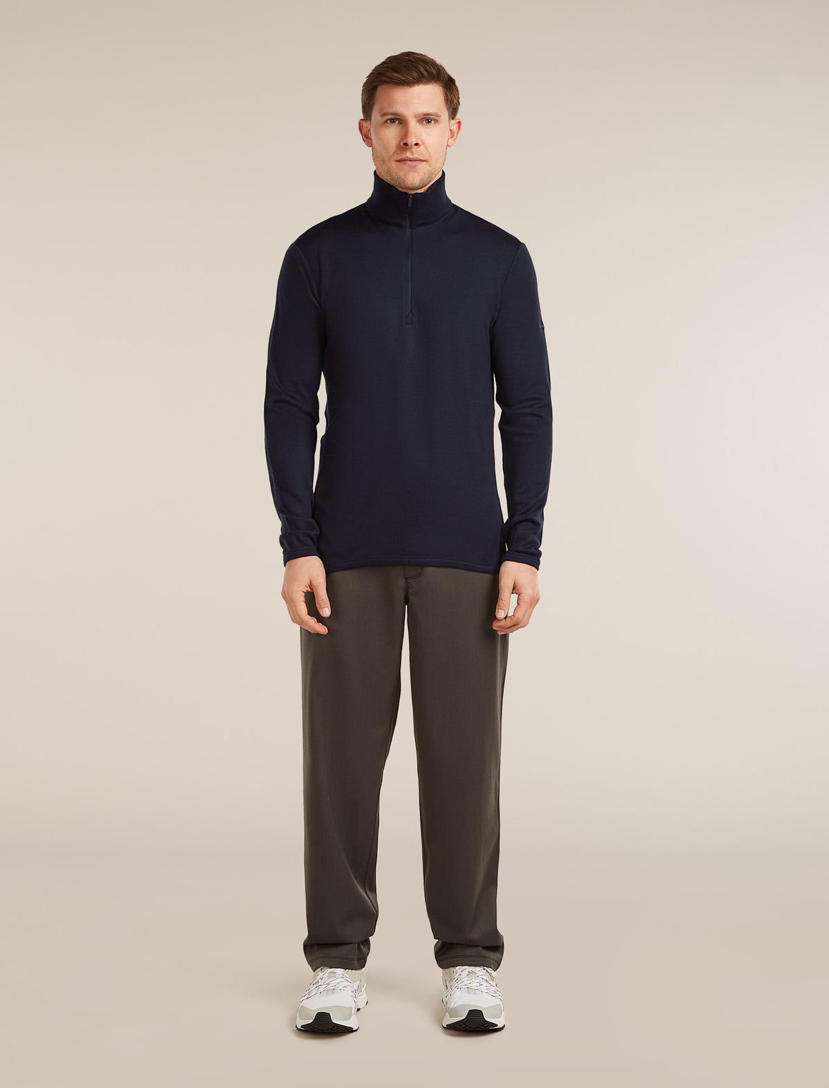 Men’s Merino 300 Original Long Sleeve Half Zip Midnight Navy - 3