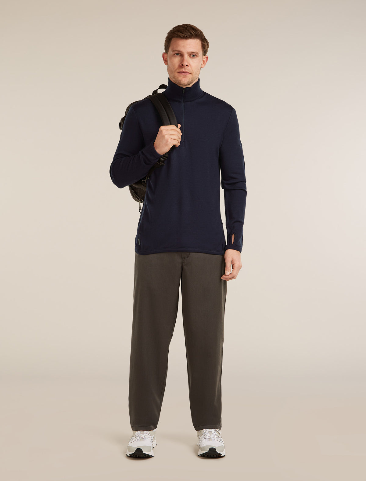 Men’s Merino 300 Original Long Sleeve Half Zip Midnight Navy - 4