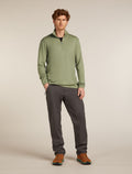 Merino 300 Original Long Sleeve Half Zip Top Lichen - 3
