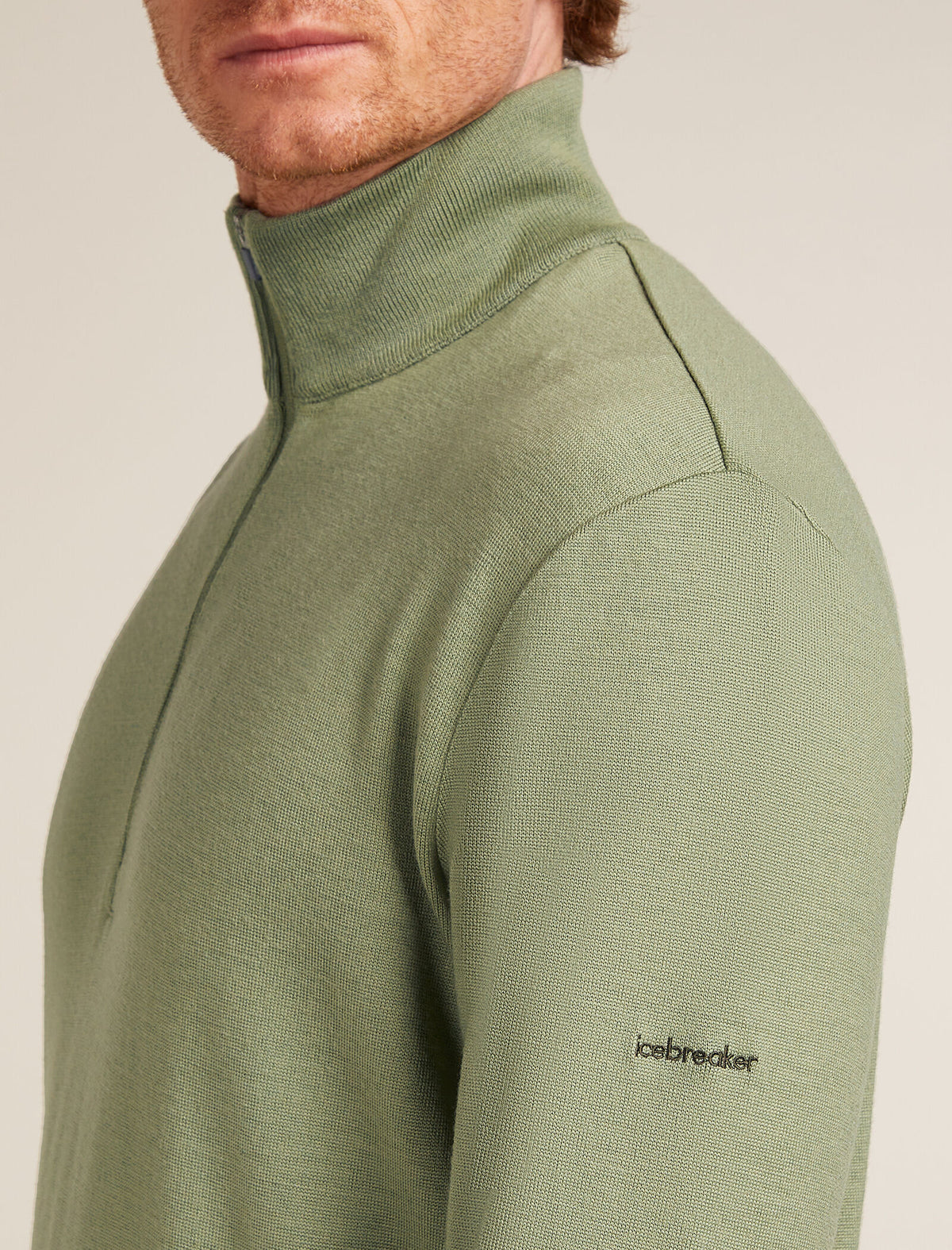 Merino 300 Original Long Sleeve Half Zip Top Lichen - 5