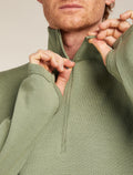 Merino 300 Original Long Sleeve Half Zip Top Lichen - 6