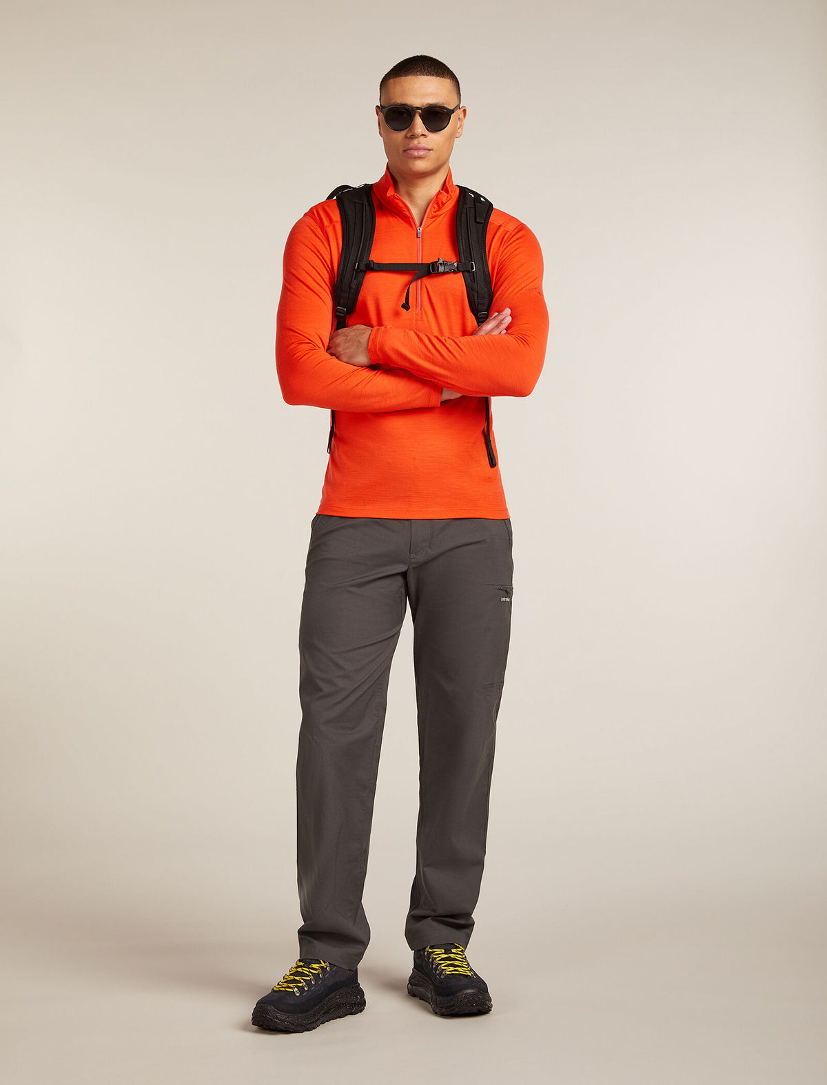 Men's Merino 200 Oasis Long Sleeve Half Zip Thermal Top Fervid - 4