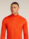 Men's Merino 200 Oasis Long Sleeve Half Zip Thermal Top Fervid - 5