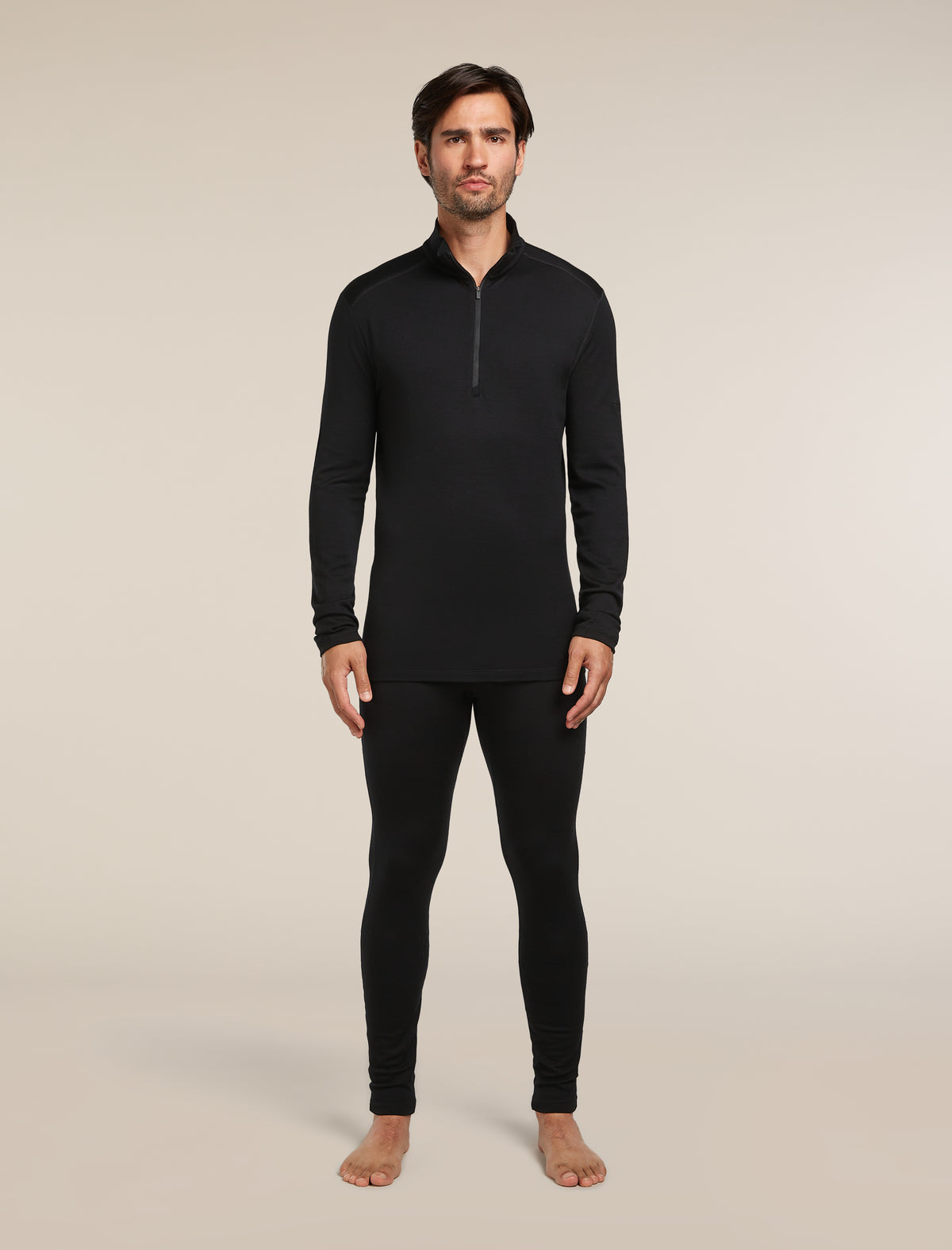 Men’s Merino 260 Tech Long Sleeve Half Zip Thermal Top Black - 3