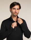 Men’s Merino 260 Tech Long Sleeve Half Zip Thermal Top Black - 5