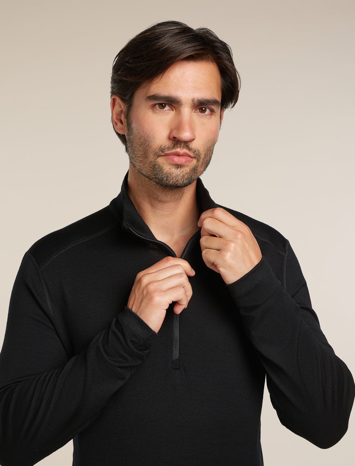 Men’s Merino 260 Tech Long Sleeve Half Zip Thermal Top Black - 5