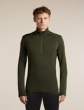 Men's Merino 260 Oasis Long Sleeve Half Zip Dark Loden - 1