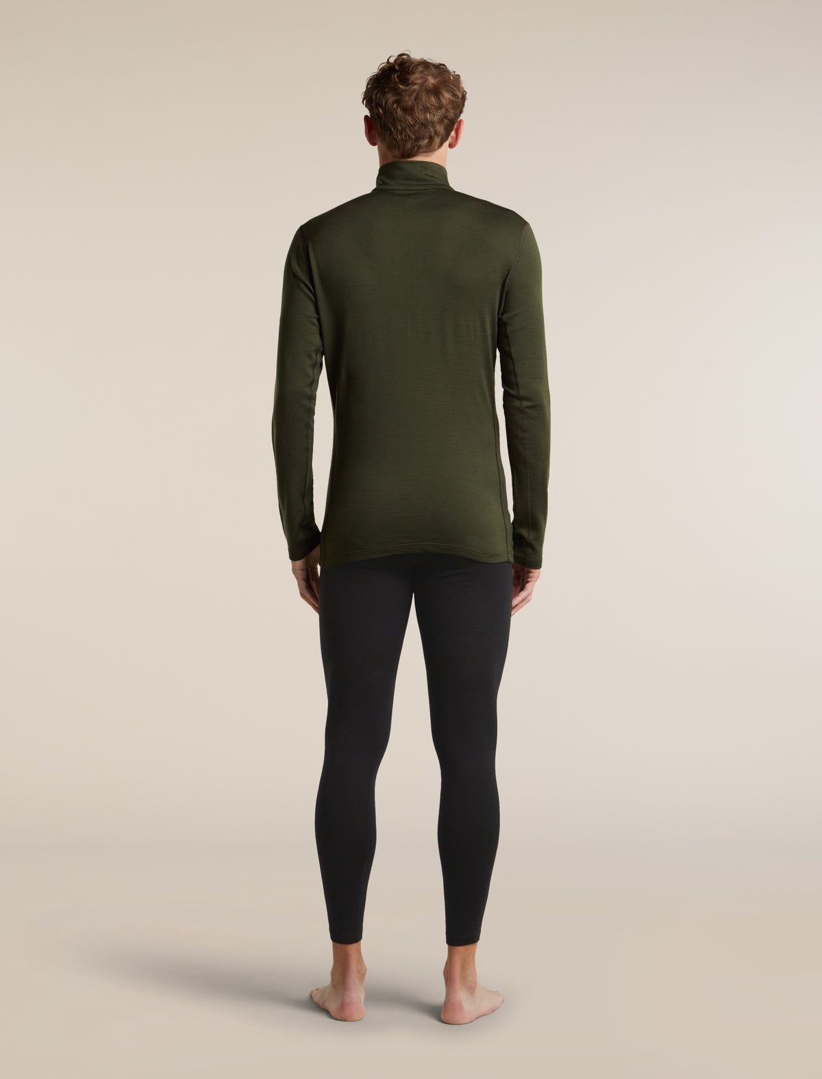 Men's Merino 260 Oasis Long Sleeve Half Zip Dark Loden - 7
