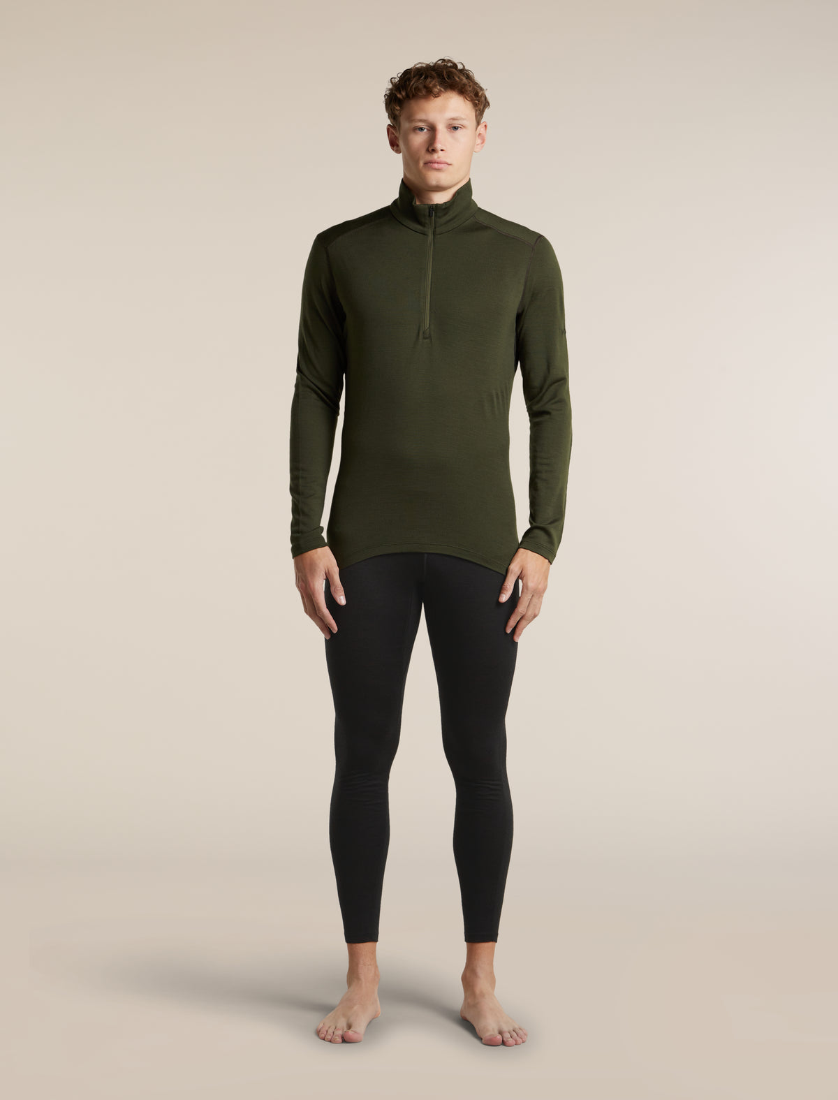 Men's Merino 260 Oasis Long Sleeve Half Zip Dark Loden - 3