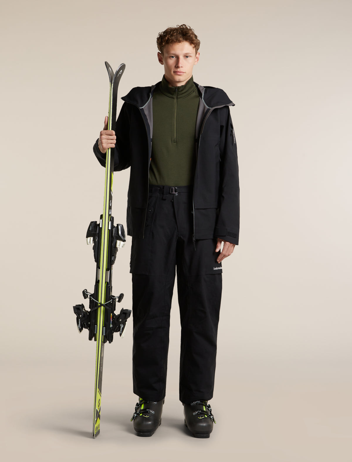 Men's Merino 260 Oasis Long Sleeve Half Zip Dark Loden - 4