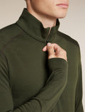 Men's Merino 260 Oasis Long Sleeve Half Zip Dark Loden - 6