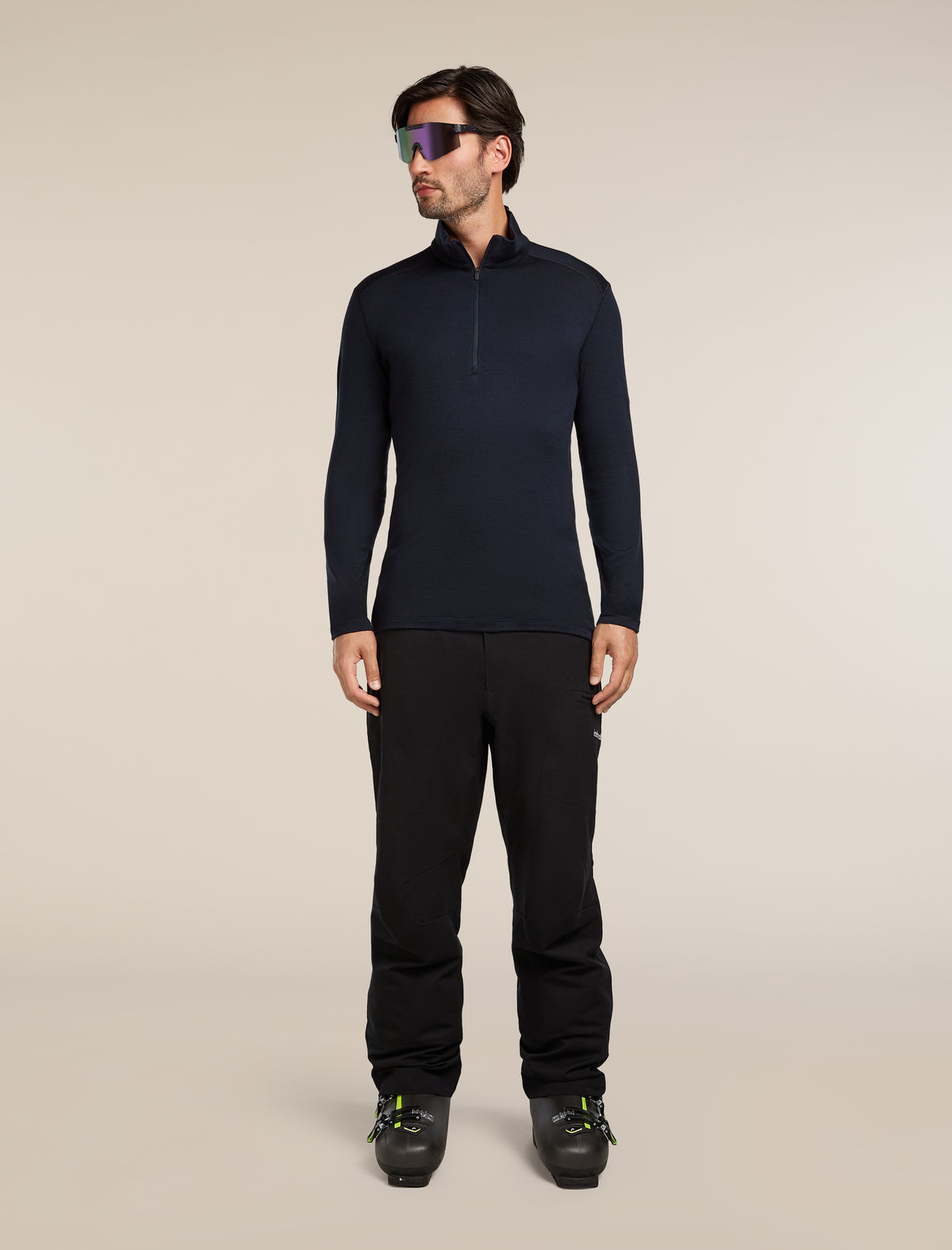 Men’s Merino 260 Tech Long Sleeve Half Zip Thermal Top Glacier - 4
