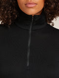 Women’s Merino 260 Tech Long Sleeve Half Zip Thermal Top Black - 6