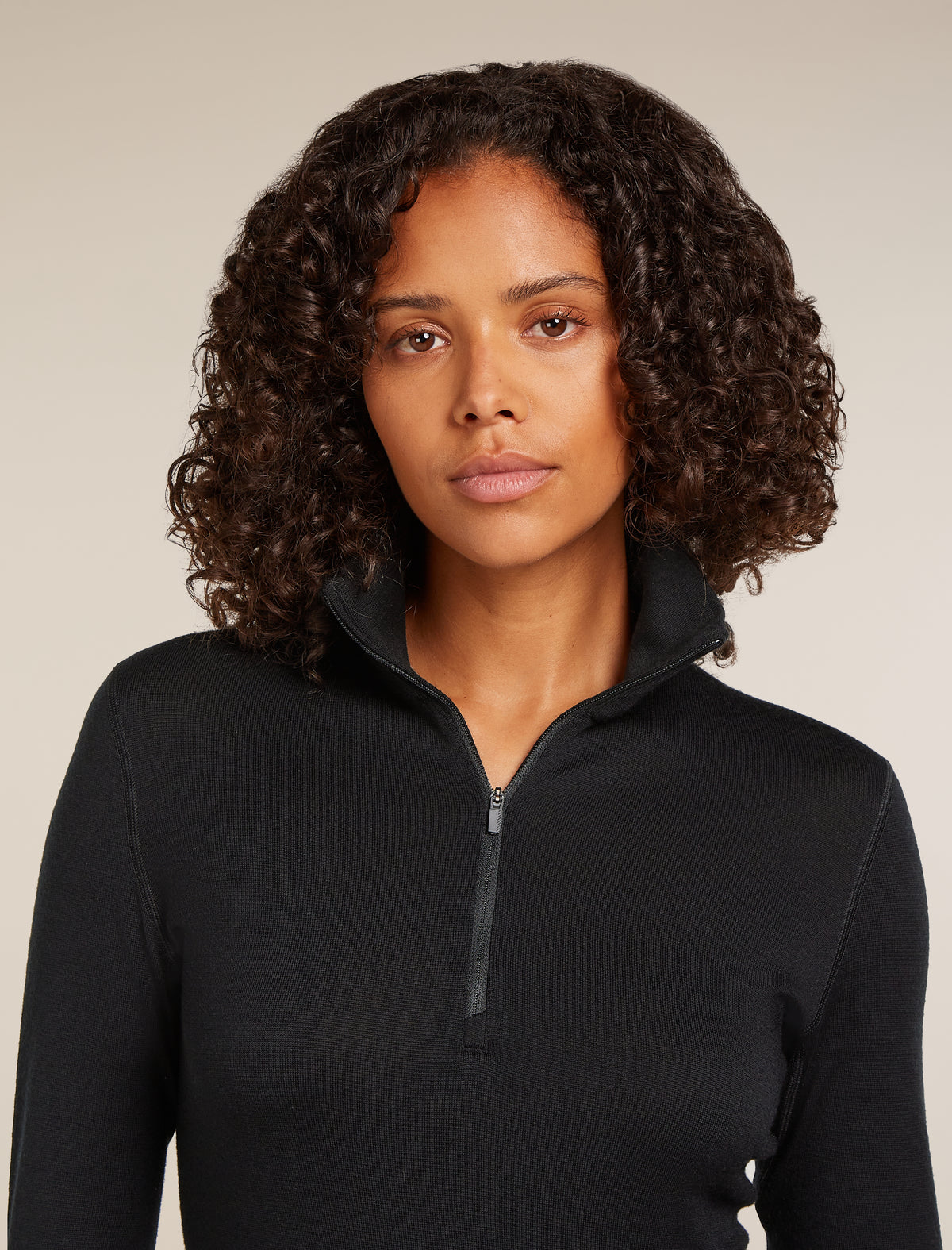 Women’s Merino 260 Tech Long Sleeve Half Zip Thermal Top Black - 5