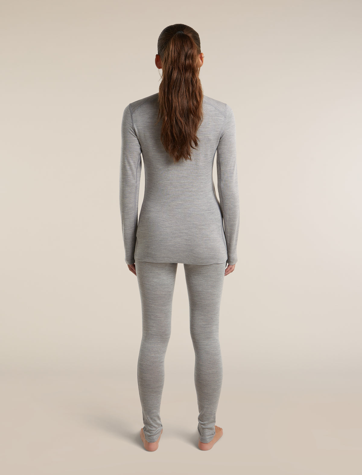 Women's Merino 260 Oasis Long Sleeve Half Zip Metro Heather - 7