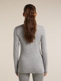 Women's Merino 260 Oasis Long Sleeve Half Zip Metro Heather - 2