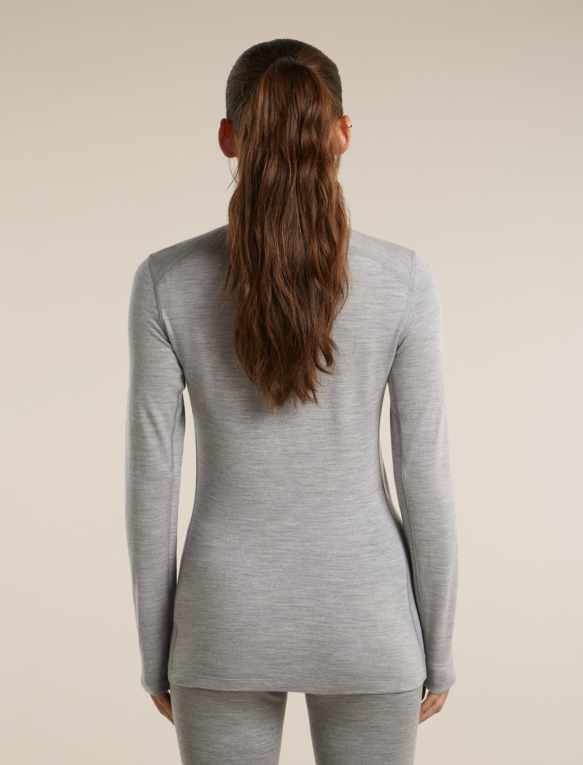 Women's Merino 260 Oasis Long Sleeve Half Zip Metro Heather - 2