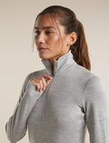 Women's Merino 260 Oasis Long Sleeve Half Zip Metro Heather - 6