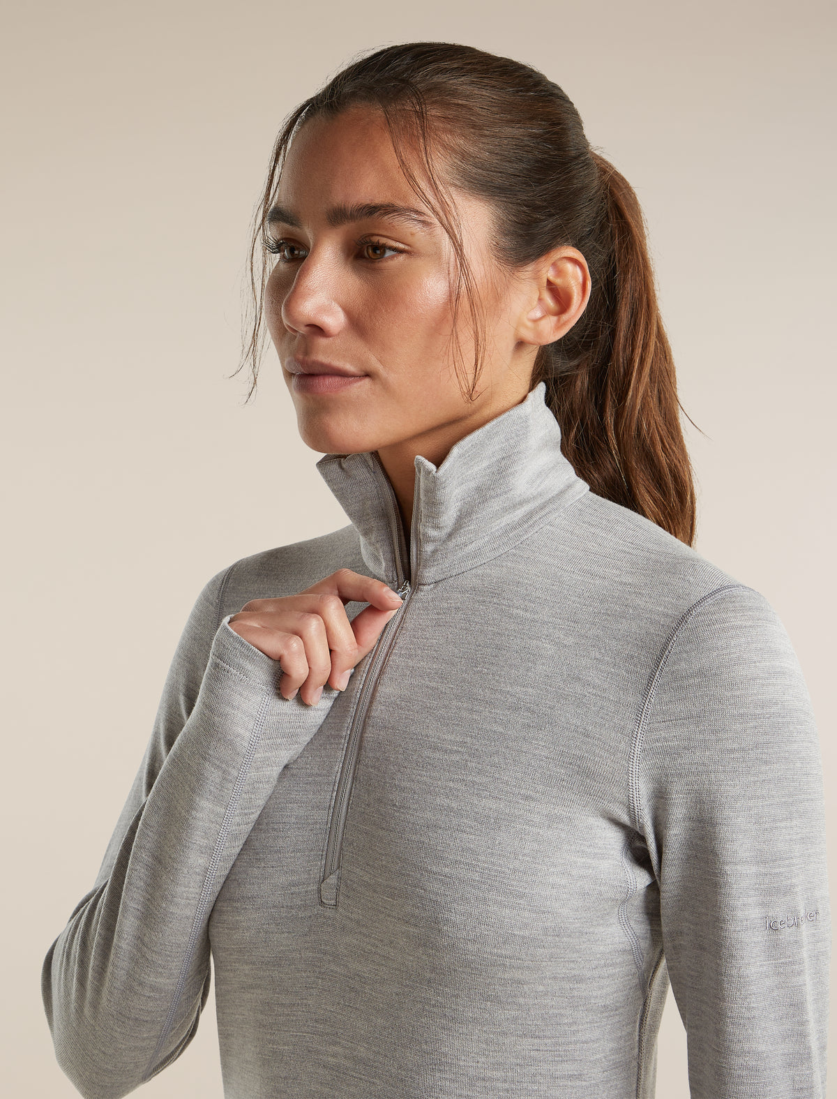 Women's Merino 260 Oasis Long Sleeve Half Zip Metro Heather - 6