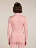 Women’s Merino 260 Tech Long Sleeve Half Zip Thermal Top Blush - 2