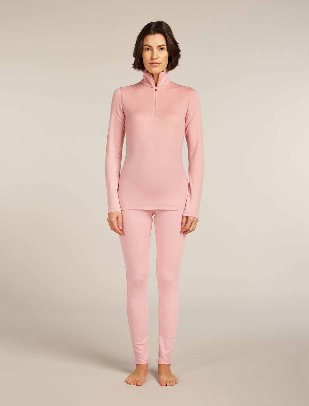 Women’s Merino 260 Tech Long Sleeve Half Zip Thermal Top Blush - 3