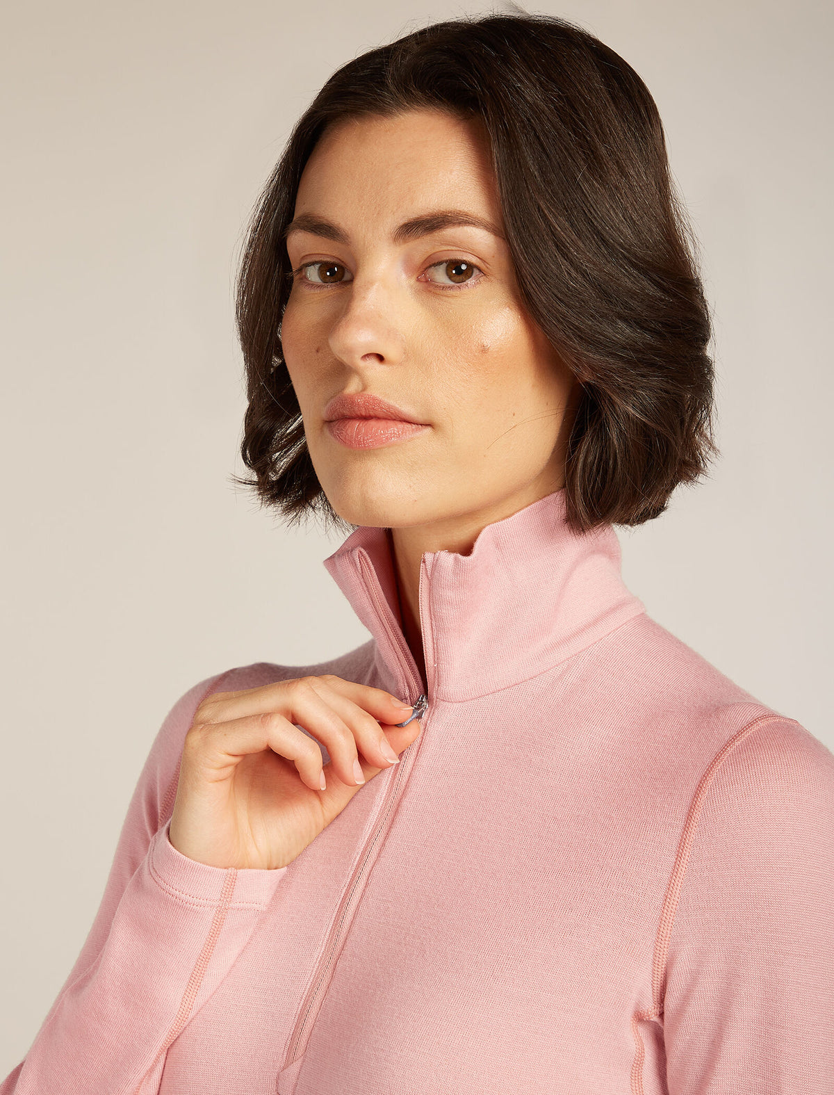 Women’s Merino 260 Tech Long Sleeve Half Zip Thermal Top Blush - 6