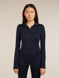 Women’s Merino 260 Tech Long Sleeve Half Zip Thermal Top Glacier - 1