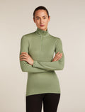 Women’s Merino 260 Tech Long Sleeve Half Zip Thermal Top Oil/Black/Silver - 1