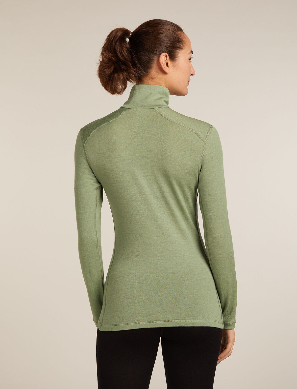 Women’s Merino 260 Tech Long Sleeve Half Zip Thermal Top Oil/Black/Silver - 2