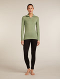 Women’s Merino 260 Tech Long Sleeve Half Zip Thermal Top Oil/Black/Silver - 3