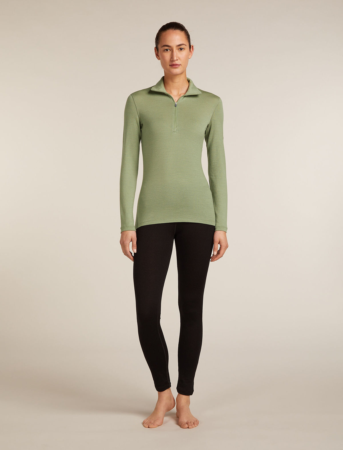 Women’s Merino 260 Tech Long Sleeve Half Zip Thermal Top Oil/Black/Silver - 3