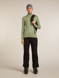Women’s Merino 260 Tech Long Sleeve Half Zip Thermal Top Oil/Black/Silver - 4