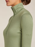 Women’s Merino 260 Tech Long Sleeve Half Zip Thermal Top Oil/Black/Silver - 5