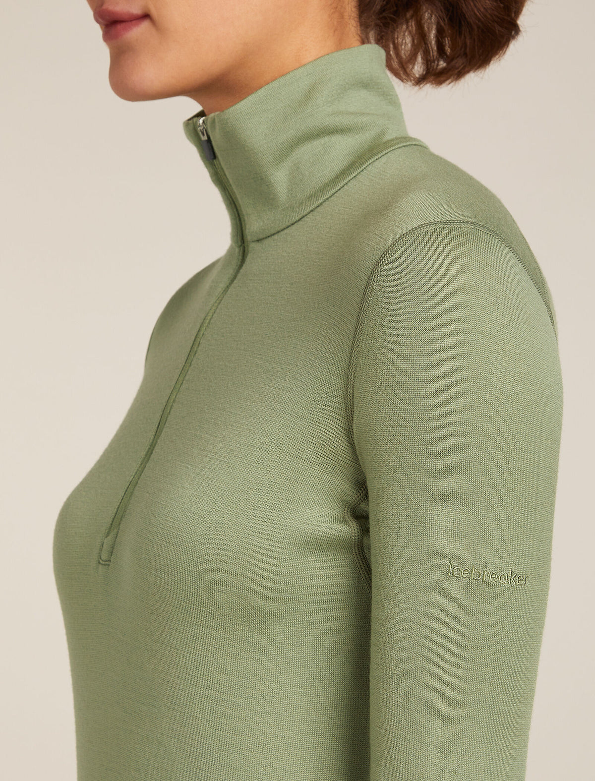 Women’s Merino 260 Tech Long Sleeve Half Zip Thermal Top Oil/Black/Silver - 5